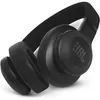 A black pair of JBL headphones shown from a diagonal angle on a white background. Produktbild-Vorschau