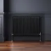 Traditionele radiator met 2 kolommen - 600 x 832 mm - Zwart Productafbeelding-voorbeeld 4