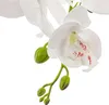 Umělá orchidej Kaskádová kytice bílá v květináči Bílá H 115 Náhled obrázku produktu 6