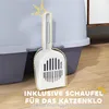 PawHut kočičí záchod s víkem, kočičí záchod se sítkem, Náhled obrázku produktu 5