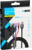 IBOX USB 4W1 2XUSB-C, MICROUSB, LIGHTNING Kabel Produktbild-Vorschau 3