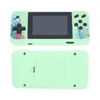 A handheld game console is shown from the front and back. Produktbild-Vorschau