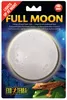 The image shows the packaging for a 'Full Moon' night light by Exo Terra. The packaging features a large image of a full moon, text describing the product, and a gecko at the bottom. Produktbild-Vorschau