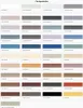 A grid of color swatches with labels, likely representing a color palette for a product. Anteprima dell’immagine prodotto