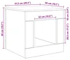 vidaXL Couchtisch Betongrau 51,5x50x50 cm Kompaktes Design Produktbild-Vorschau 8