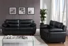 Couchgarnitur 3+2 - Kunstleder - Schwarz - MANOA Produktbild-Vorschau 8