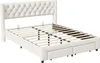 Fortuna Lai Polsterbett 160x200 cm, gepolstertes Doppelbett Produktbild-Vorschau 6