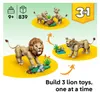 LEGO 31386 Creator Wilde Tiere Majestätischer Löwe 2.5. Voir les images du produit 9