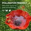 Vogeltränke mit Erdspieß Blume aus Metall Bienen Tränke Produktbild-Vorschau 3