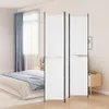 vidaXL 3-dílný paraván bílý 150x220 cm látka Náhled obrázku produktu 2