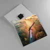 Wanduhr - Quadrat - Glasuhr - Bahn Herbst So - 30x30cm - Produktbild-Vorschau 2