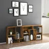 vidaXL Bibliothèque chêne fumé 67x24x161 cm Bois composite Voir les images du produit 11