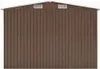 vidaXL Zahradní přístřešek 257x580x181 cm Kovový hnědý Náhled obrázku produktu 2