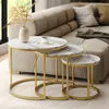 Couchtisch-Set Vicco Montreal Weiß/Gold 55 x 55 cm 3 Teile, Produktbild-Vorschau 7