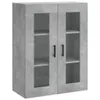 vidaXL Highboard Betongrau 69,5x34x180 cm Holzwerkstoff Produktbild-Vorschau 5