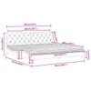 Bett mit Matratze Hellgrau 200x200 cm Samt Produktbild-Vorschau 11