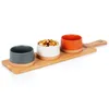 Excellent Houseware 4-teiliges Servierset, Keramik/Bambus, Produktbild-Vorschau 5
