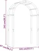 vidaXL Rose arch 141x97x243 cm masívne drevo borovica Náhľad obrázku produktu 6