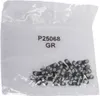A clear plastic bag containing a pile of metal chain links, with text printed on the bag. Produktbild-Vorschau