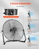 VEVOR Bodenventilator, 3 Gang, Windmaschine, 45 cm Produktbild-Vorschau 3