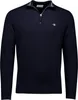 Gant Pull-over avec demi-zip uni bleu foncé coupe normale Voir les images du produit 3