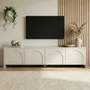 Meuble TV en bois "Aurelia" - 180 x 32 x 45 cm - Crème Voir les images du produit 3