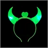 1x LED Haarreif DEVIL in 3 Farben / leuchtend Produktbild-Vorschau 1