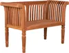 Gartenbank Newport Teak 130 cm 2-Sitzer Massivholz Produktbild-Vorschau 1