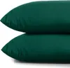 Two green pillows stacked on a white background. Produktbild-Vorschau