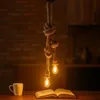 Deckenlampe E27 Jute Seil Hängeleuchte doppelt Loft Boho Produktbild-Vorschau 6