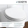 SCHÜTTE MDF WC sedátko BÍLÉ, WC sedátko s měkkým zavíráním Náhled obrázku produktu 11