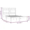 The Living Store Massivholzbett Honigbraun Kiefer 200x200 Produktbild-Vorschau 5