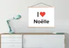 MuchoWow® Textilposter Ich liebe - Noëlle - Mädchen 60x45 Produktbild-Vorschau 3