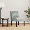 vidaXL Čalúnené kreslo Light Grey Velvet Náhľad obrázku produktu 2