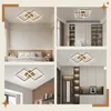 ZMH LED Plafonnier Bois 3000K Blanc Chaud Design Moderne Voir les images du produit 7