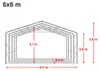 Weideunterstand 6x6 m PVC Plane 850N wetterfester Produktbild-Vorschau 4