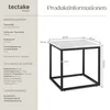 tectake® Beistelltisch Alysia Marmoroptik, quadratisch Produktbild-Vorschau 5