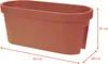 Balkon Geländer Blumenkasten oval 60 cm - Terracotta - Produktbild-Vorschau 2