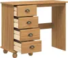 vidaXL Scrivania ASKIM Marrone 95 x 40 x 75 cm Legno Anteprima dell’immagine prodotto 1