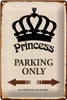 Blechschild Spruch 20x30cm Princess parking only Krone Produktbild-Vorschau 1