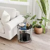 okwish Kleiner Couchtisch Beistelltisch mit Stauraum und Produktbild-Vorschau 2