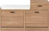 BELIANI Niedriger Schuhschrank Hellbraun Faserplatte mit 2 Produktbild-Vorschau 4