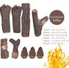COSTWAY Bûches de gaz, 9 pièces, bois de chauffage Voir les images du produit 3