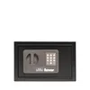 A black safe with a digital keypad and a circular lock mechanism, presented on a white background. Produktbild-Vorschau