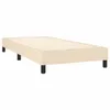 Cadre de lit Crème 90x190 cm Tissu Voir les images du produit 3