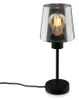 Tischleuchte, schwarz, Rauchglas, 1xE27/max.10W Produktbild-Vorschau 1