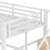 Hochbett mit RGB LED-Streifen, Lattenrost, Regal, Treppe Produktbild-Vorschau 10