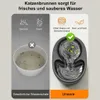 Trinkbrunnen, katzenbrunnen, 2.5L Haustier Wasserspender, Produktbild-Vorschau 5