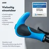 AARON Horn Ergonomische Fahrradgriffe mit Hörnern Blau Produktbild-Vorschau 5