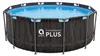 Piscina in acciaio Super Black Wood AVENLI 366 x 100 cm Anteprima dell’immagine prodotto 3
